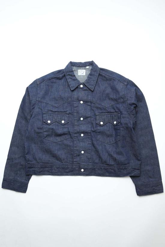  오어슬로우 데님 자켓 오슬로우 숏 웨스턴 셔츠 재킷 원워시 - ORSLOW