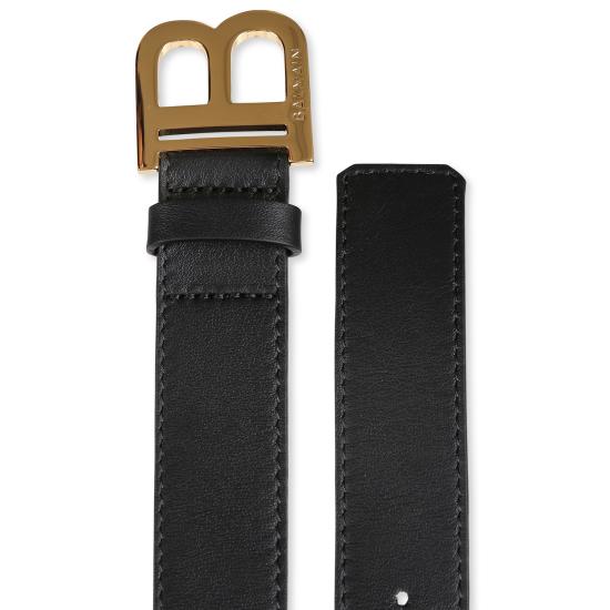 25FW [키즈] 발망 벨트 BV0P41 Z1371 930OR BLACK - BALMAIN