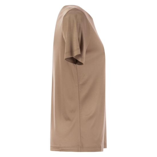 25SS 페이 반팔 티셔츠 NPWB2506150XBA CHESTNUT - FAY