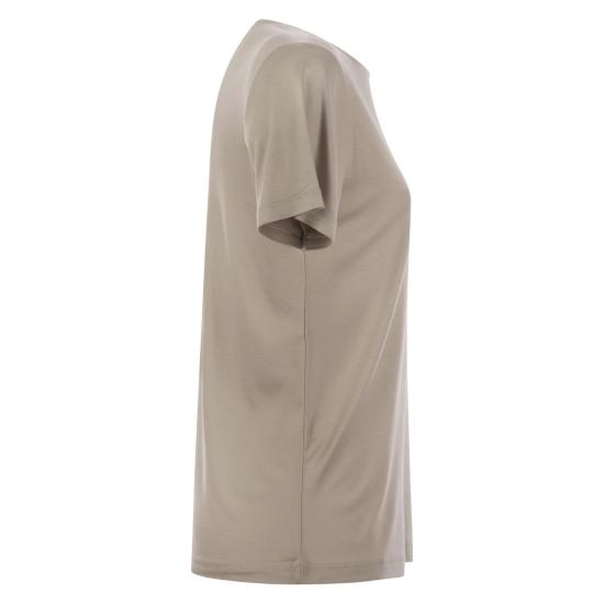 25SS 페이 반팔 티셔츠 NPWB2506150XBA TURTLEDOVE - FAY