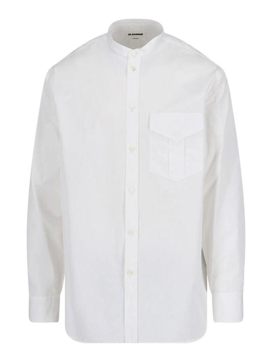 25SS 질샌더 긴팔 셔츠 J24DL0112J45001100 White