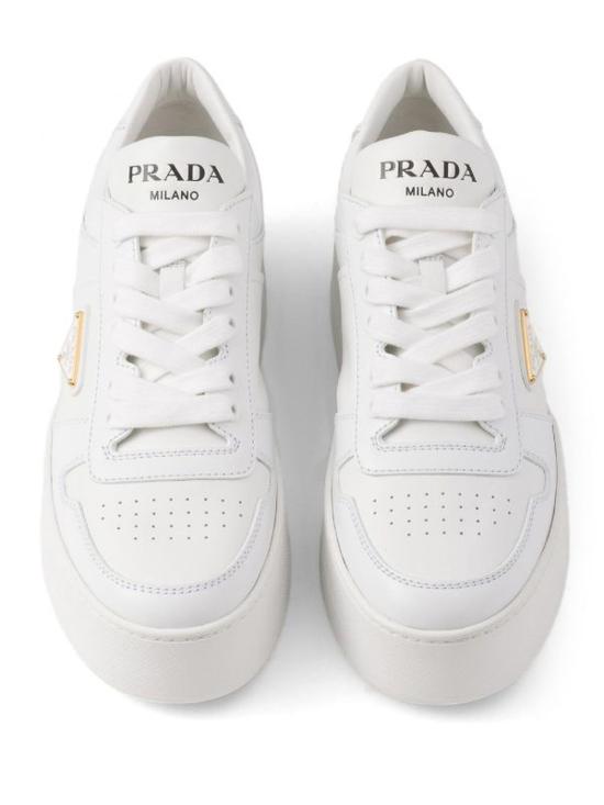  프라다 다운타운 볼드 레더 스니커즈 1E792MF0503LPFF0009 WHITE - PRADA