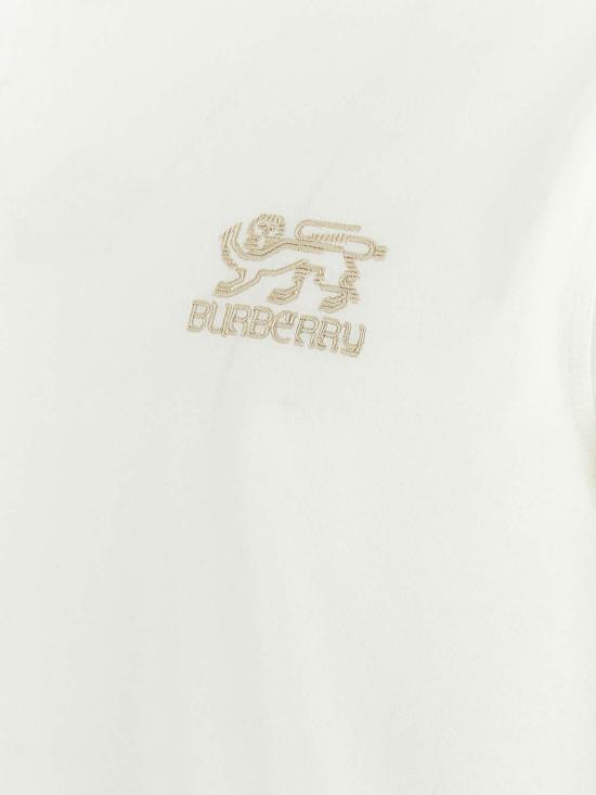  버버리 로고 프린트 코튼 티셔츠 8101901 White - BURBERRY