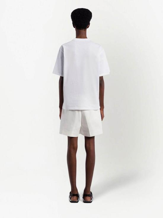  프라다 반팔 티셔츠 UJN815S2211052F0009 White - PRADA