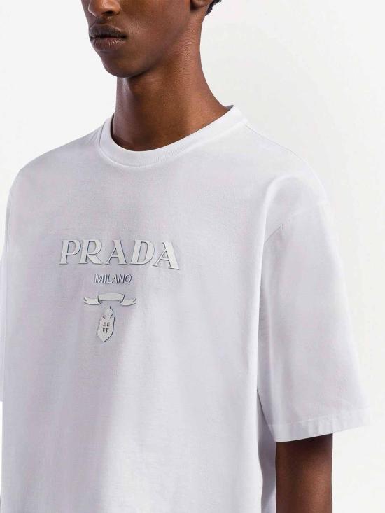  프라다 반팔 티셔츠 UJN815S2211052F0009 White - PRADA