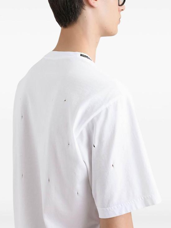 26SS 돌체앤가바나 반팔 티셔츠 G8PN9TG7O4SW0800 White - DOLCE & GABBANA