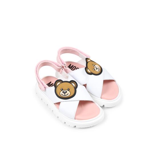 25SS [키즈] 모스키노 샌들 80438 2 WHITE - MOSCHINO