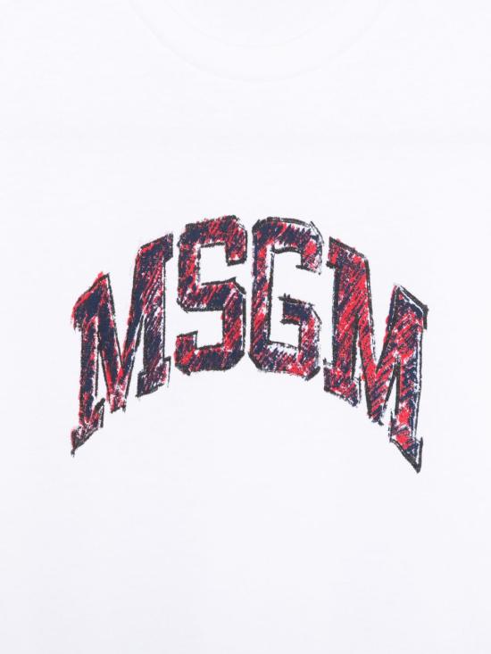 25SS [주니어] 엠에스지엠 탑 S5MSJGTH255 001 White - MSGM