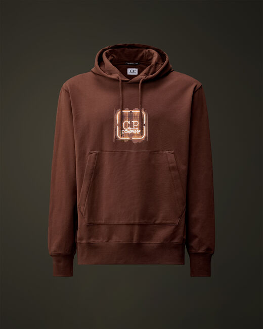  씨피 컴퍼니 후드 티셔츠 17CLSS036A 006452W 597 RUM RAISIN DOM
