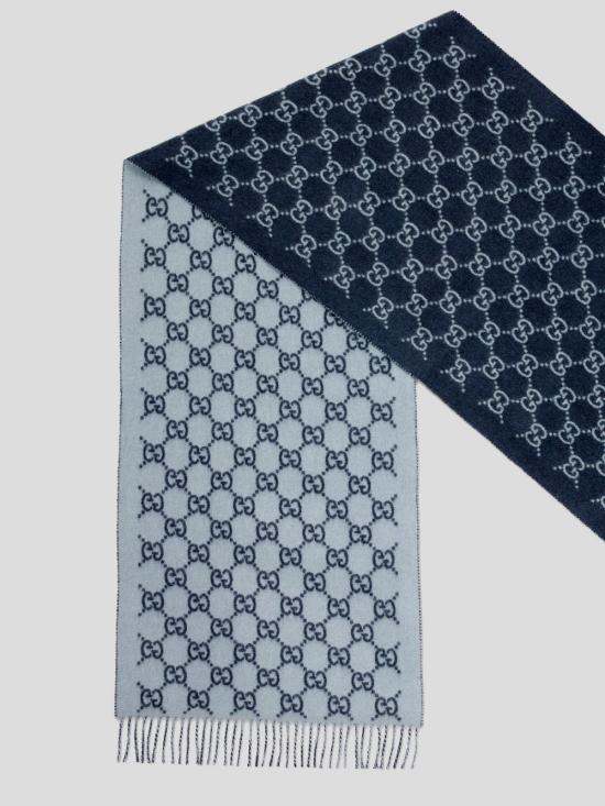 25SS 구찌 머플러/스카프 812317 4GABX4169 Navy sky blue - GUCCI