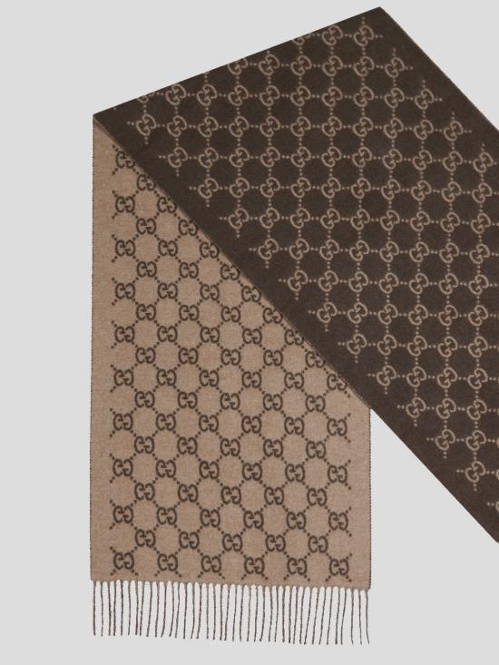 25SS 구찌 머플러/스카프 812317 4GABX2579 Brown beige - GUCCI