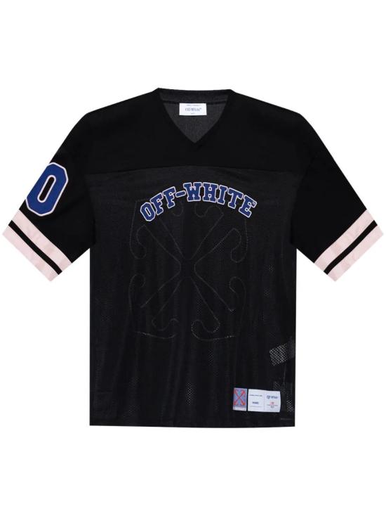  오프화이트 반팔 티셔츠 OMAD003F24JER0021045 black