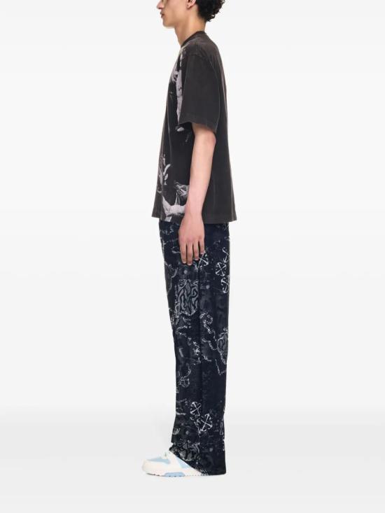  오프화이트 반팔 티셔츠 OMAA120F24JER0091001 black - OFF WHITE