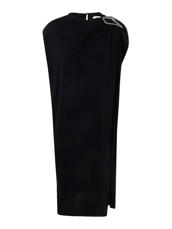  랑방 미디 스커트 RWDR00215088H2410 Black - LANVIN
