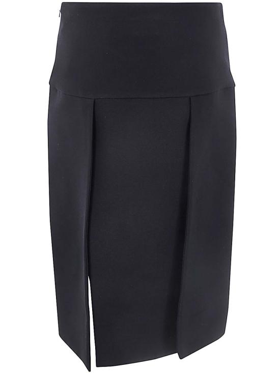  케이트 미디 스커트 41324092W4092200 Black - KHAITE