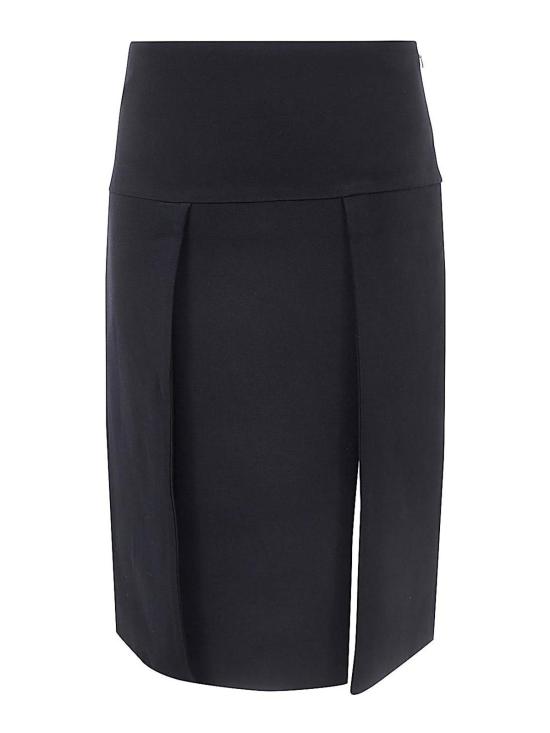  케이트 미디 스커트 41324092W4092200 Black - KHAITE