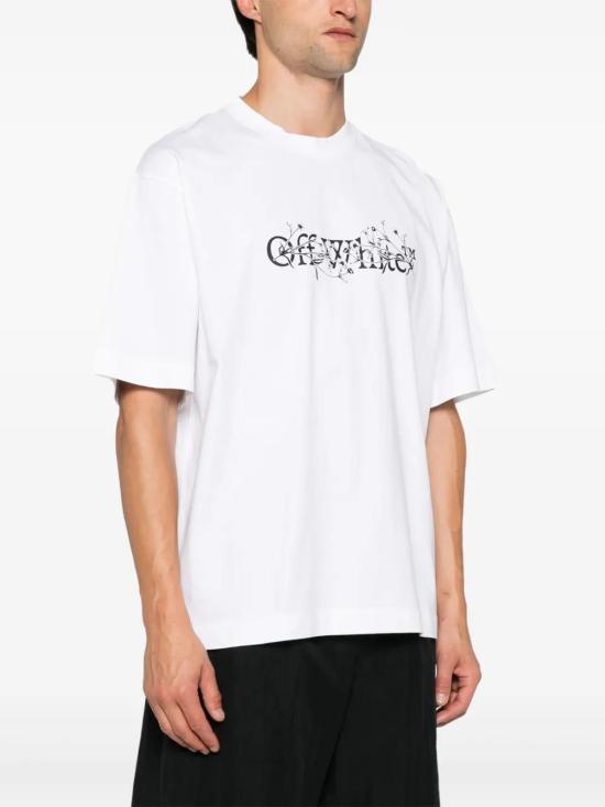  오프화이트 반팔 티셔츠 OMAA120F24JER00BB0110 white - OFF WHITE