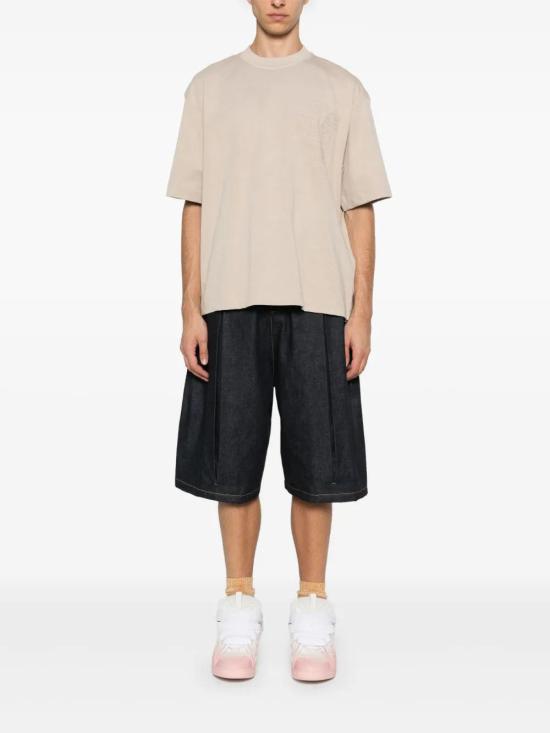  오프화이트 반팔 티셔츠 OMAA120F24JER004 beige - OFF WHITE
