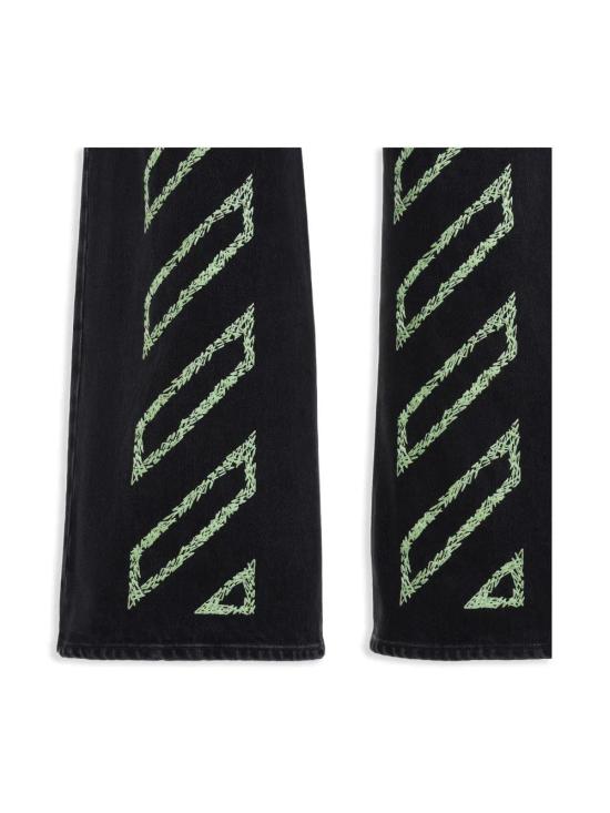  오프화이트 데님 팬츠 OMYA18JS25DEN005 black - OFF WHITE