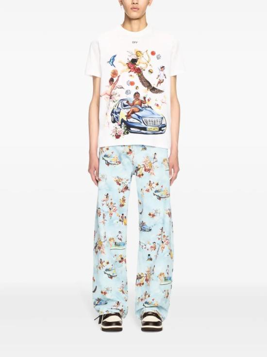  오프화이트 반팔 티셔츠 OMAA027S25JER0030110 white - OFF WHITE