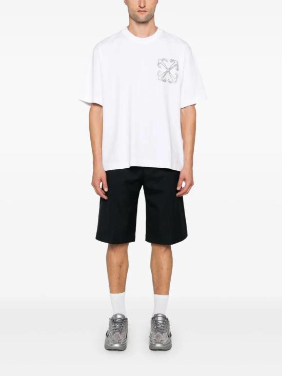  오프화이트 반팔 티셔츠 OMAA120F24JER00D white - OFF WHITE