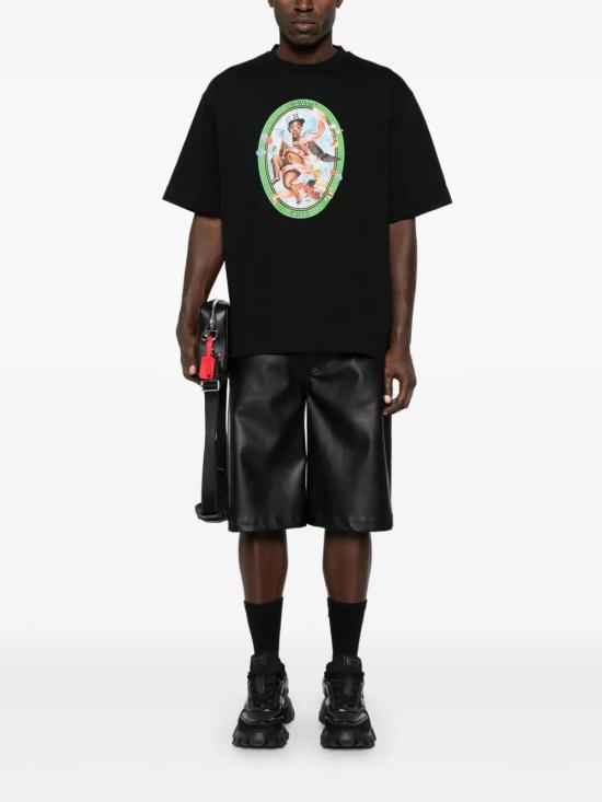  오프화이트 반팔 티셔츠 OMAA120S25JER002 black - OFF WHITE