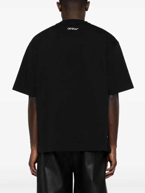  오프화이트 반팔 티셔츠 OMAA120S25JER002 black - OFF WHITE