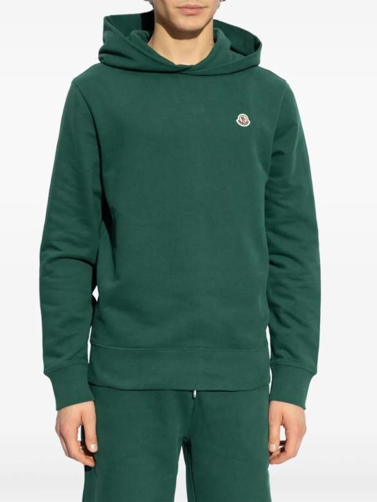  몽클레어 후드 티셔츠 K10918G0003589AUJ emerald - MONCLER