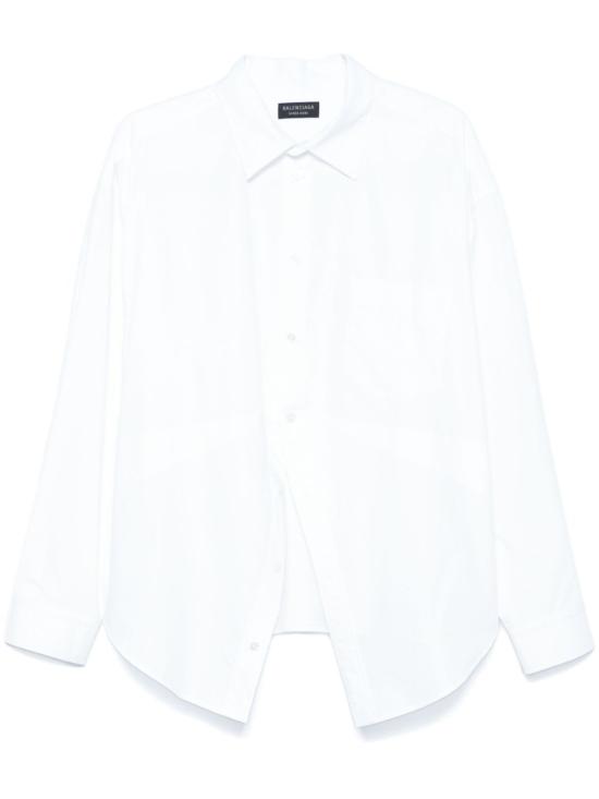 25SS 발렌시아가 셔츠 814101TNM60 WHITE