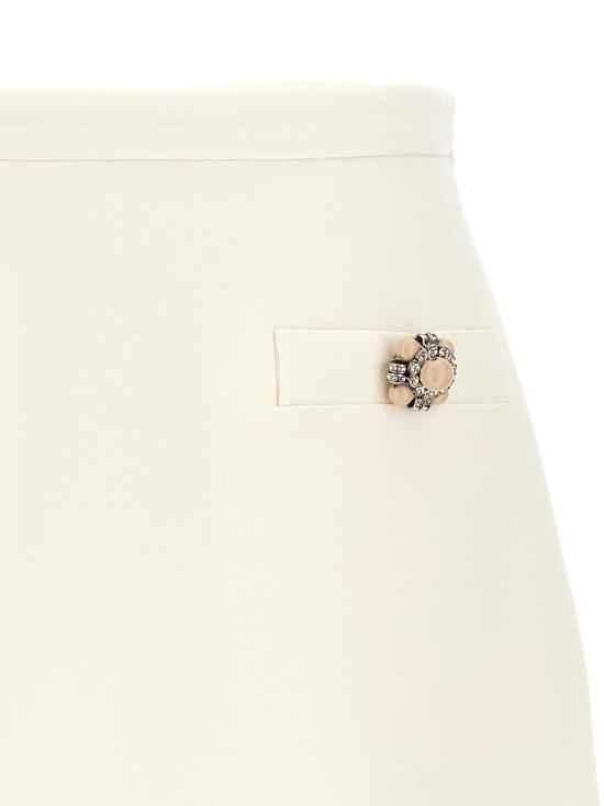 25SS 발렌티노 가라바니 숏 스커트 B3RACH71CFA03 WHITE - VALENTINO GARAVANI