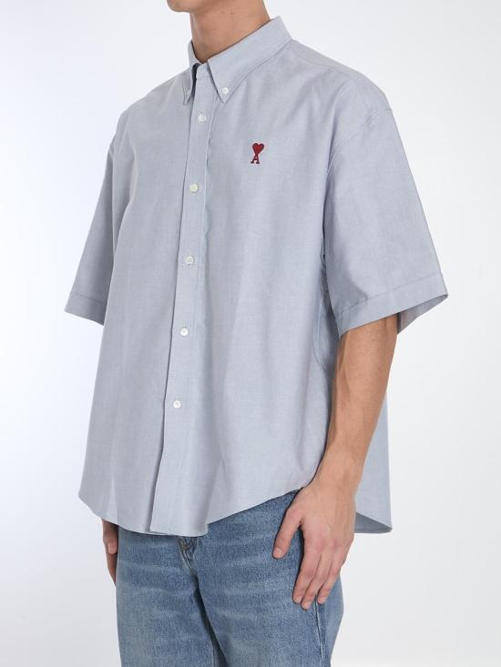 25SS 아미 반팔 셔츠 3162836 HSH230 C00031 4502 BLUE - AMI