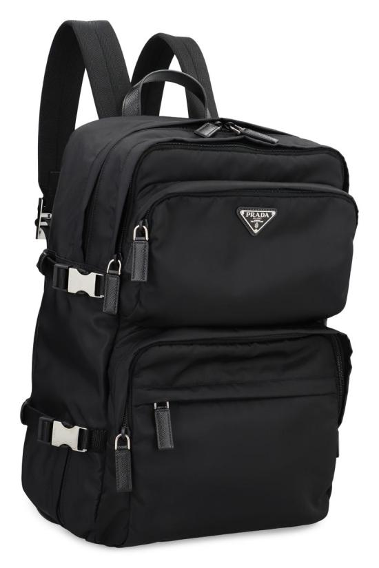  프라다 리나일론 앤 사피아노 레더 백팩 2VZ101VOOO2DMG F0002 Black - PRADA