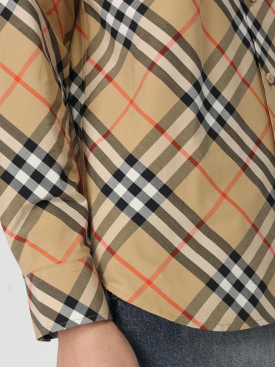 25FW 버버리 체크 셔츠  8106164 Sand - BURBERRY