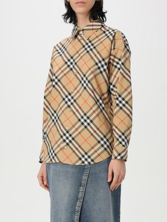 25FW 버버리 체크 셔츠  8106164 Sand - BURBERRY