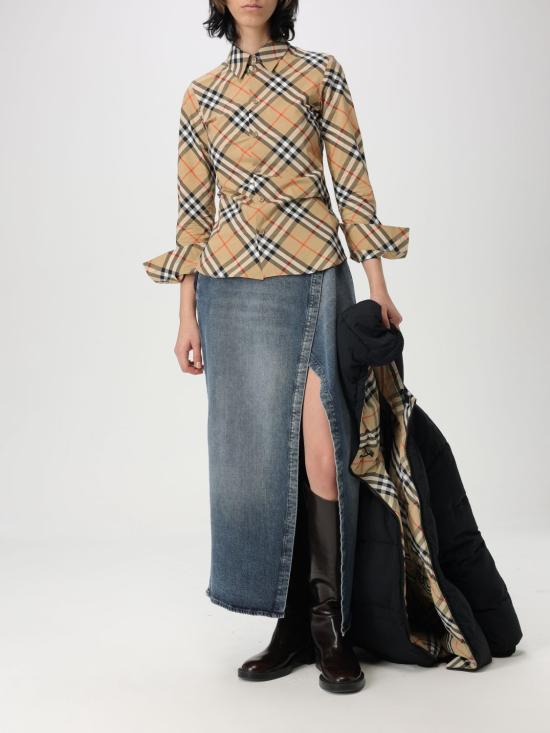 25SS 버버리 체크 셔츠  8106163 Nude - BURBERRY