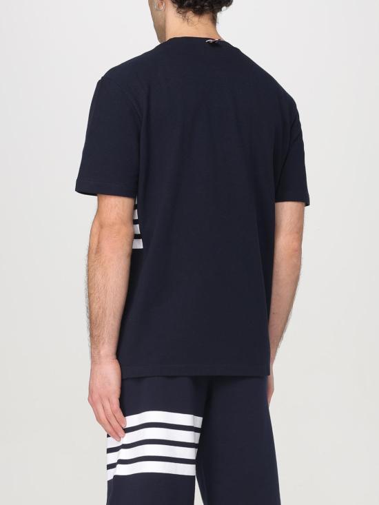 26SS 톰브라운 클래식 피케 4바 티 MJS123A00050 415 Navy - THOM BROWNE