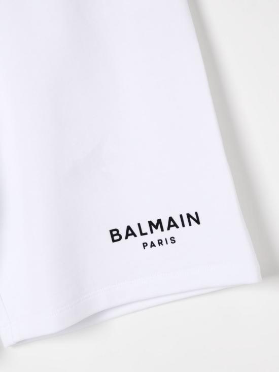 25FW [키즈] 발망 쇼츠/버뮤다 BW6Q89Z0081 100NE White - BALMAIN