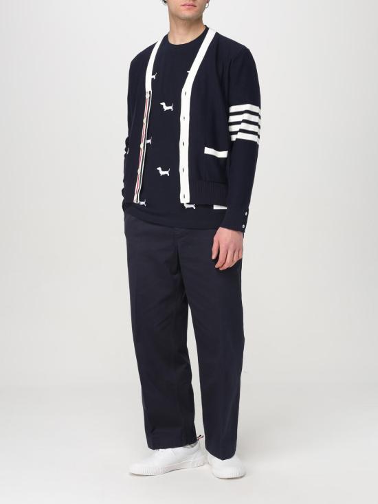 25SS 톰브라운 스웨터 MKC582AY3006 415 Blue - THOM BROWNE