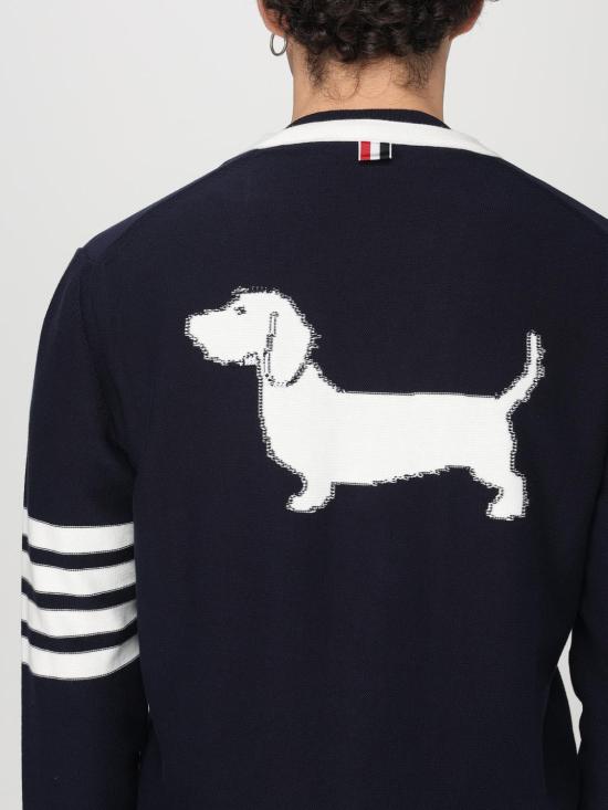 25SS 톰브라운 스웨터 MKC582AY3006 415 Blue - THOM BROWNE