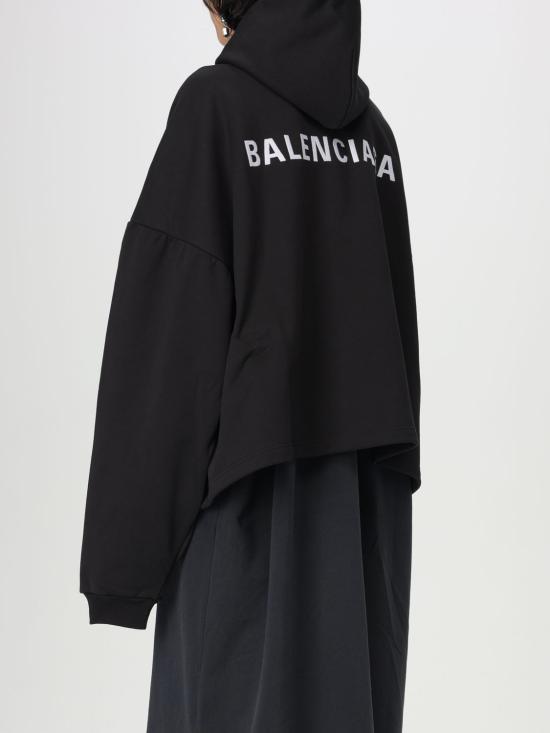 25SS 발렌시아가 스웨터 818433TRVJ3 1070 Black - BALENCIAGA