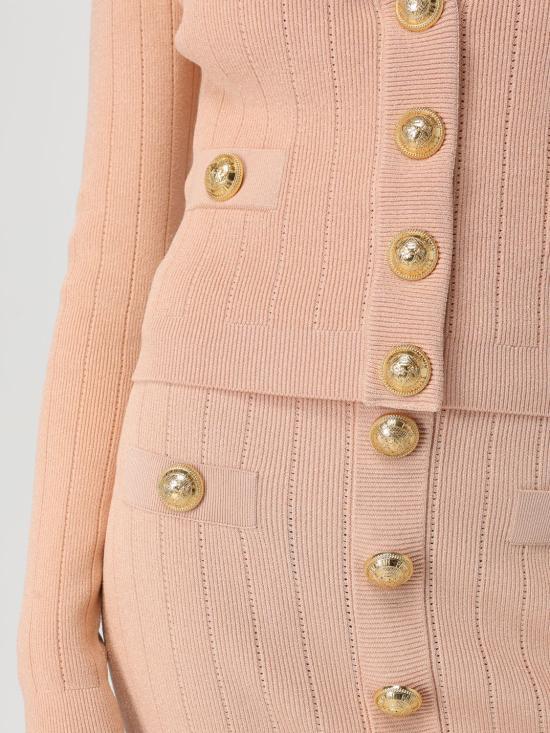 25FW 발망 가디건 DF1KL007KB07 0LB Pink - BALMAIN