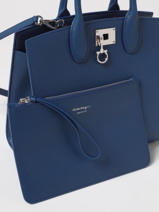 25SS 살바토레 페라가모 토트백 210398 779236 030 Blue - SALVATORE FERRAGAMO