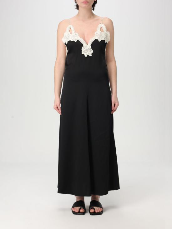 25SS 질샌더 롱 원피스 J02CT0468J76018 001 Black