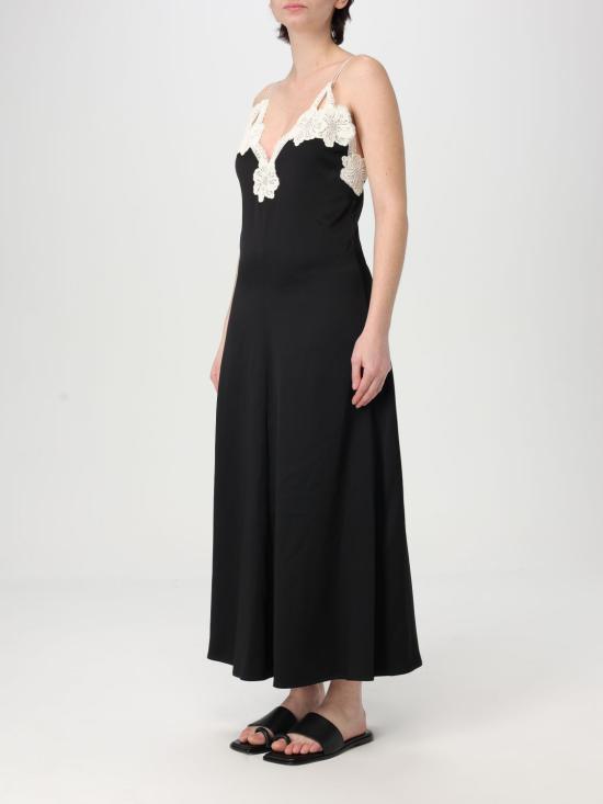 25SS 질샌더 롱 원피스 J02CT0468J76018 001 Black - JIL SANDER