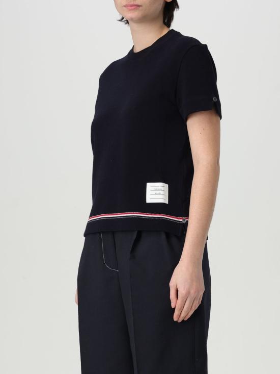 25SS 톰브라운 반팔 티셔츠 FJS193AJ0185 415 Blue - THOM BROWNE