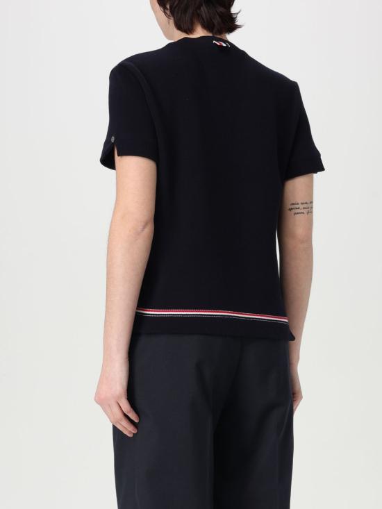 25SS 톰브라운 반팔 티셔츠 FJS193AJ0185 415 Blue - THOM BROWNE