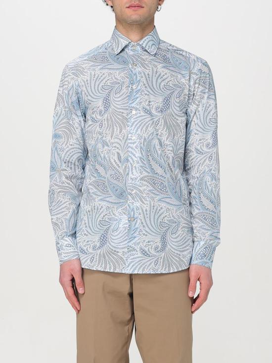 25SS 에트로 긴팔 셔츠 MRIB000199SA5F1 X0880 Gnawed Blue