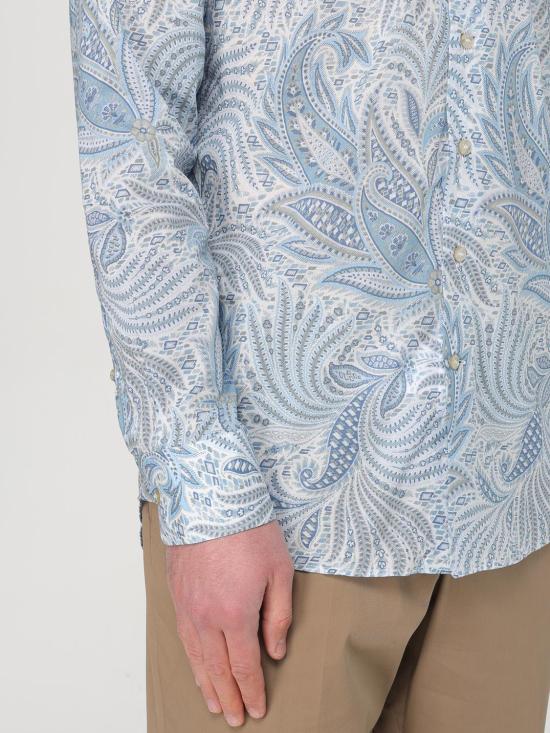 25SS 에트로 긴팔 셔츠 MRIB000199SA5F1 X0880 Gnawed Blue - ETRO