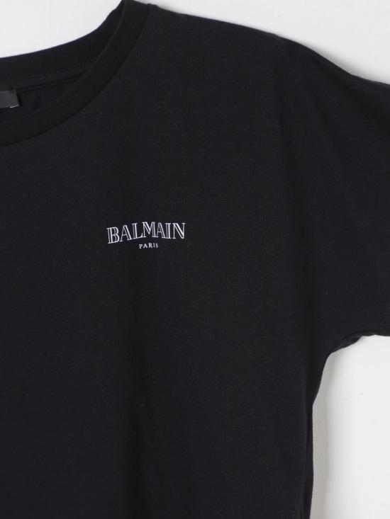 25FW [키즈] 발망 티셔츠 BW8A31Z0116 930BC Black - BALMAIN