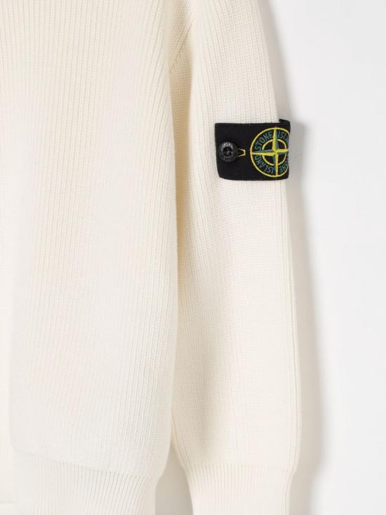 25FW [키즈] 스톤 아일랜드 풀오버 5100004S00D8 V0001 White - STONE ISLAND